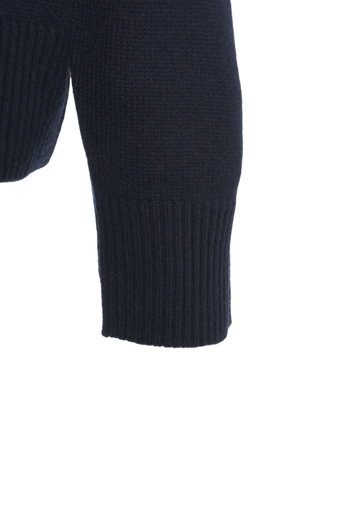 Maglione oversize in cashmere #blu