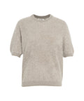 T-shirt in cashmere brushed #grigio