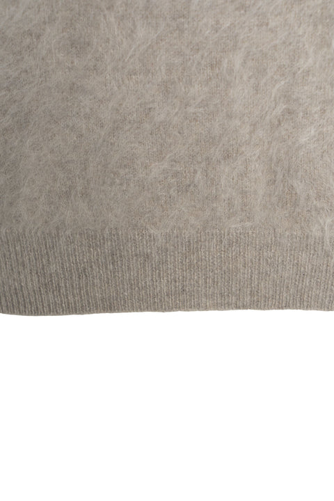 T-shirt in cashmere brushed #grigio
