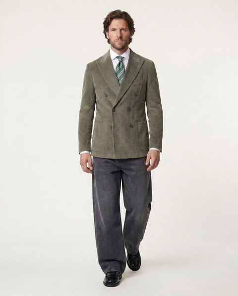 Blazer in velluto a coste