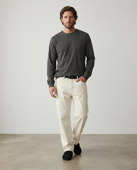 Cotton long-sleeved t-shirt
