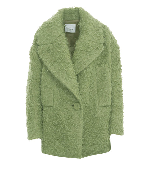 Cappotto con tasche a filetto