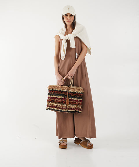 Abito maxi in cotone