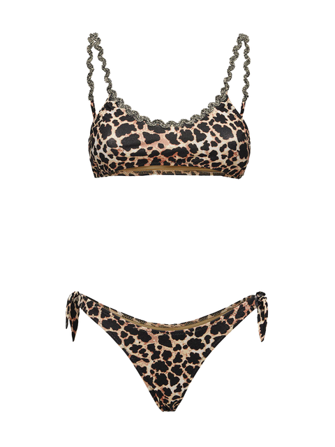 Bikini con stampa animalier
