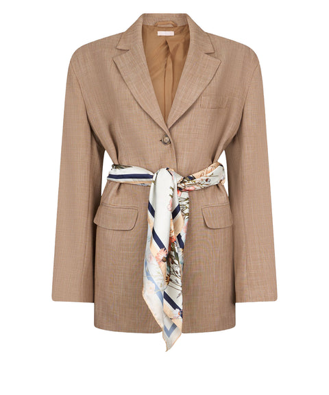 Blazer con foulard