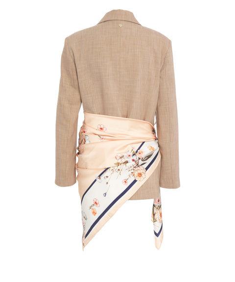 Blazer con foulard