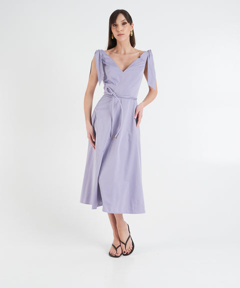 Midikleid mit Schleifendetails