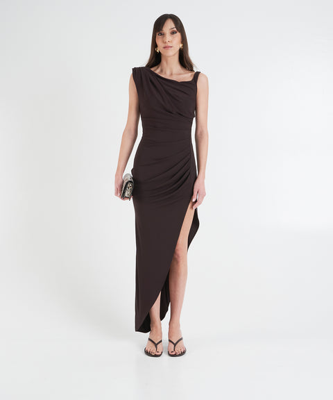 Asymmetrical midi dress