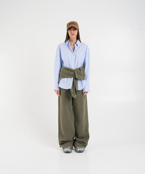 Felpa con cappuccio e dettaglio allacciato