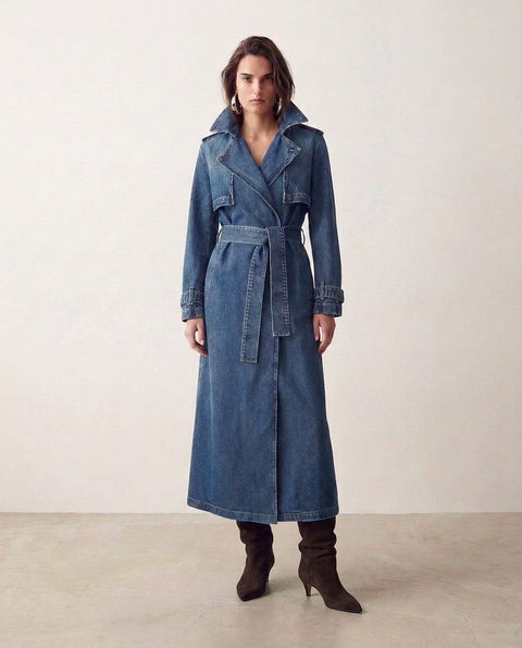 Jeans-Mantel