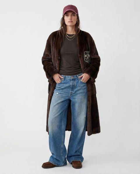 Cappotto con patch logo