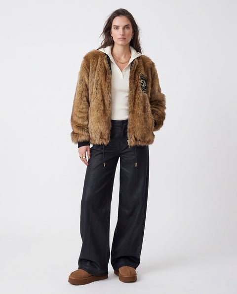 Faux fur jacket