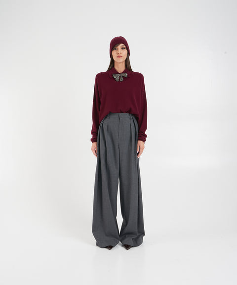 Broche mit Pailletten und Strass