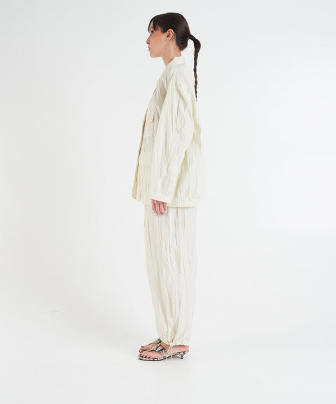 Jacke mit Plissee-Falten