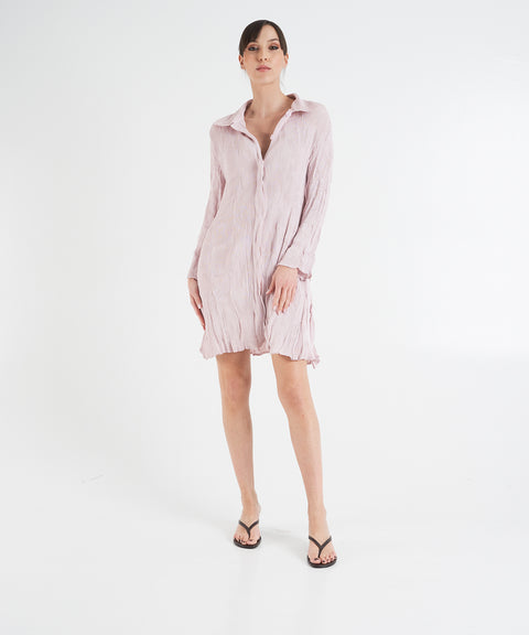 Midikleid mit Plissee-Falten