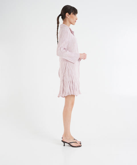 Midikleid mit Plissee-Falten