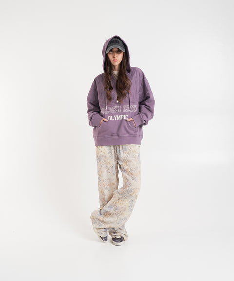 Pantaloni wide leg con stampa floreale