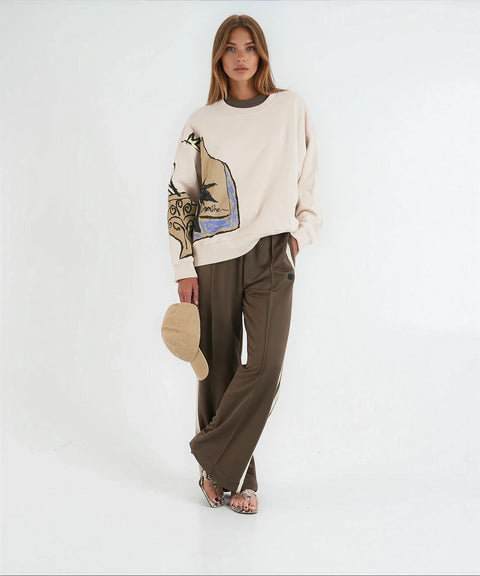 Felpa con stampa 'Rarsnima'