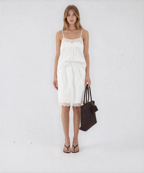 Gonna midi in cotone 'Eugene'