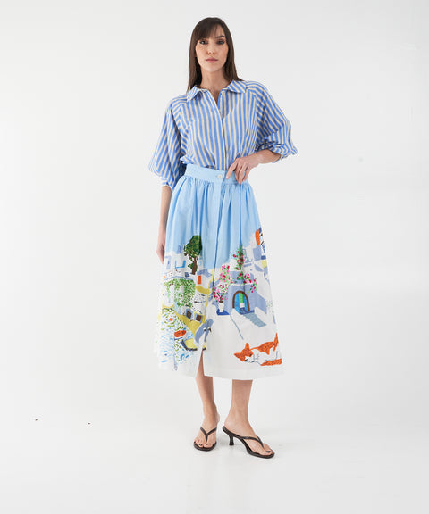 Camicia a righe 'Lulu'