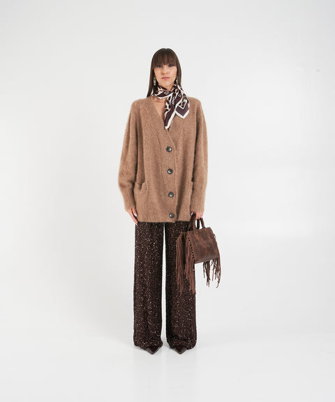 Borsa a mano in pelle scamosciata 'Texas'