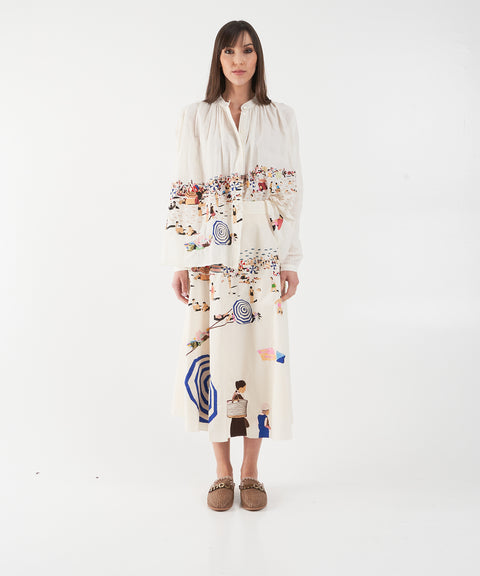 Blusa in cotone 'Nathalie'