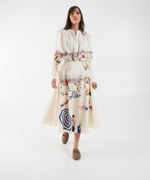 Blusa in cotone 'Nathalie'