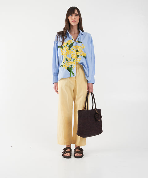 Camicia con ricamo floreale 'Greta'