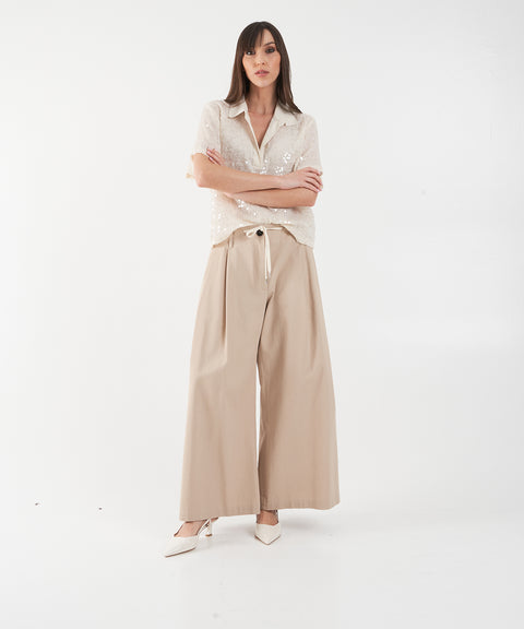 Pantaloni wide leg