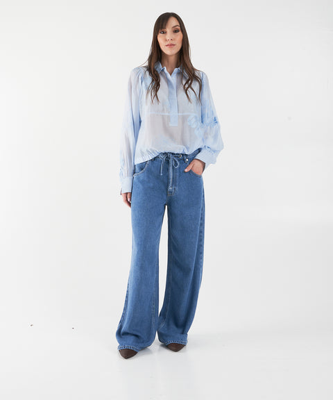 Blusa con ricamo floreale 'Vira'