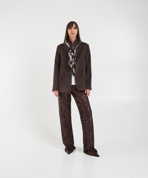 Blazer in velluto a coste