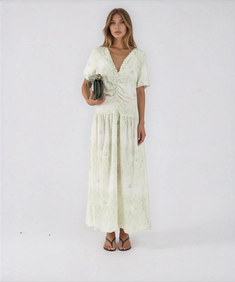 Abito maxi con motivo floreale 'Abelline'