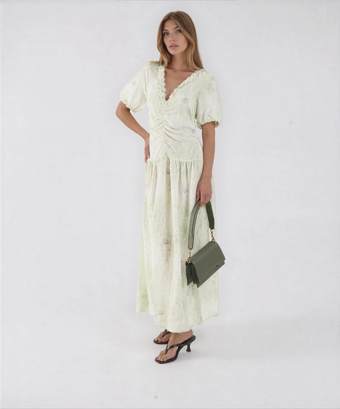 Abito maxi con motivo floreale 'Abelline'