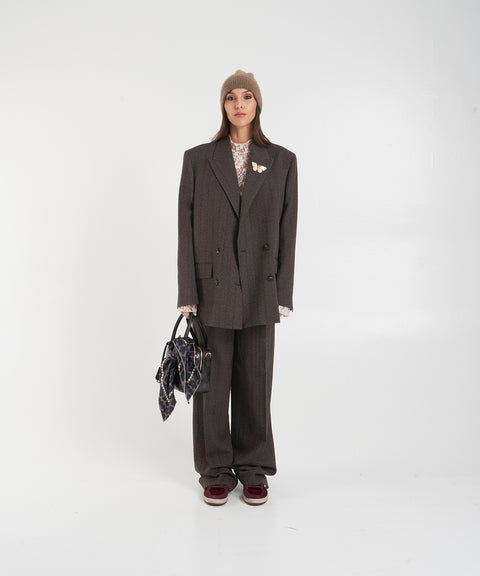 Blazer doppiopetto gessato