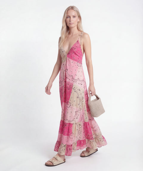 Abito maxi con stampa