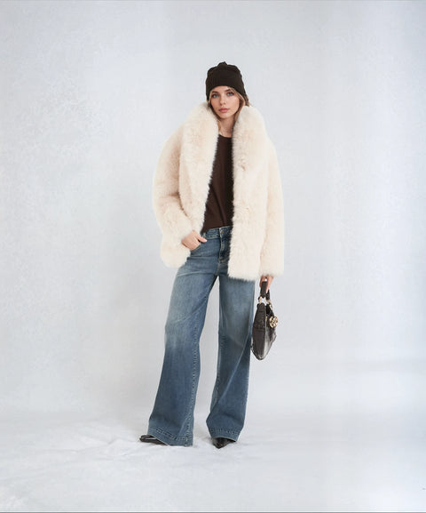 Liu Jo Cappotto in eco pelliccia Bianco Donna –