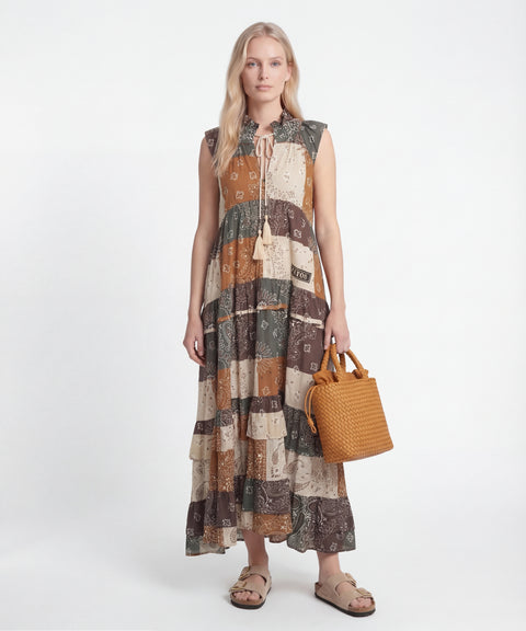 Abito maxi con stampa