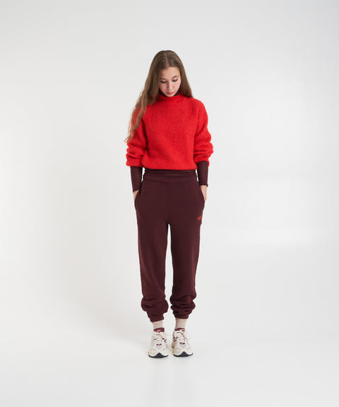 Wool Sweater with High Collar