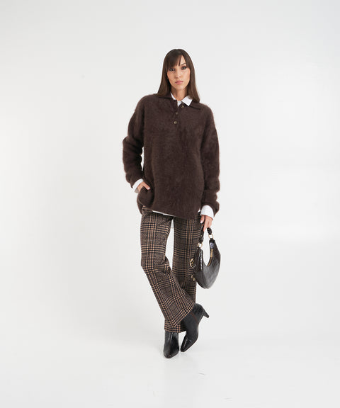 Borsa a mano effetto crocco