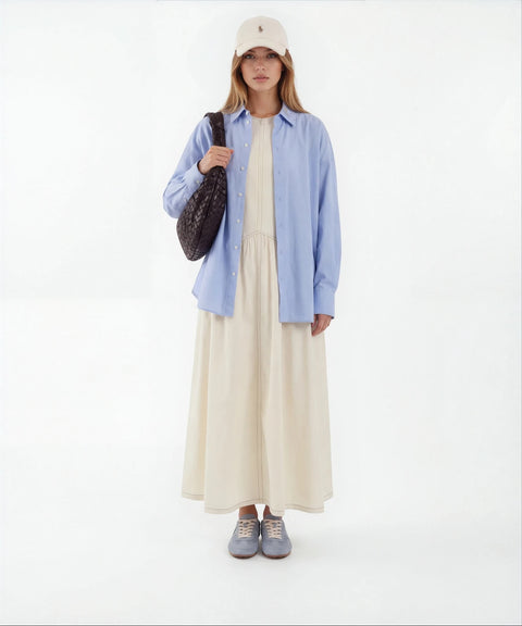 Denim maxi dress 'Almina'