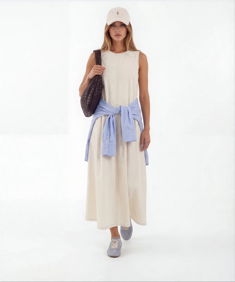 Denim maxi dress 'Almina'