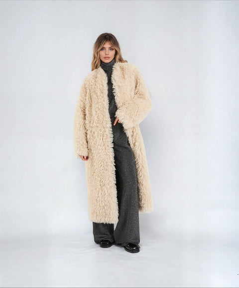 Cappotto in ecopelliccia 'Carolina'