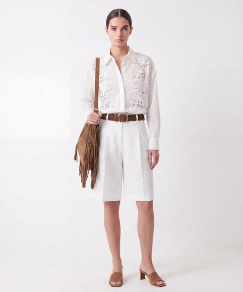 Blusa con ricami floreali 'Cali'