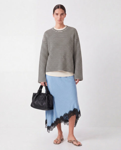 Gestreifter Strickpullover