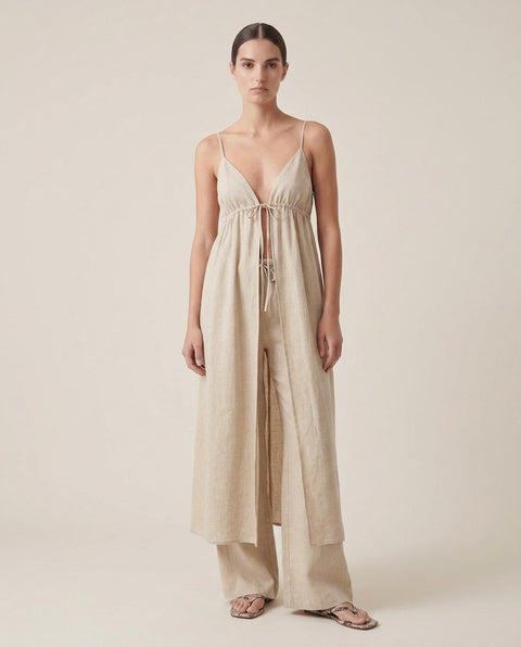 Pantaloni in misto lino 'Emmi'