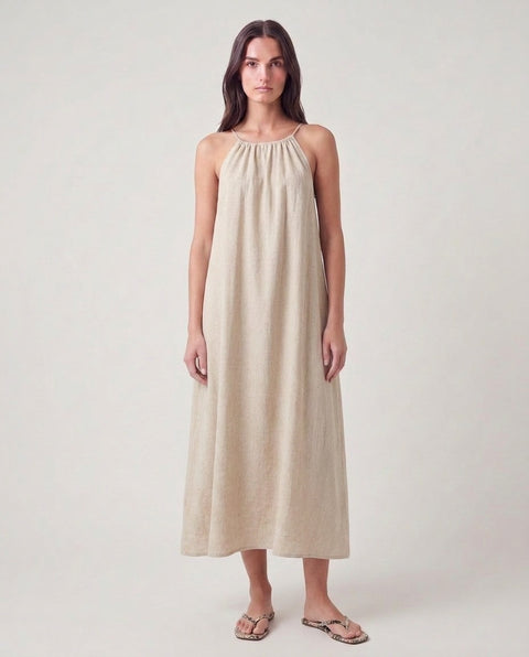 Abito maxi in misto lino 'Heaven'