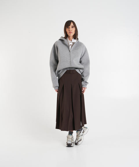 Felpa con cappuccio e zip