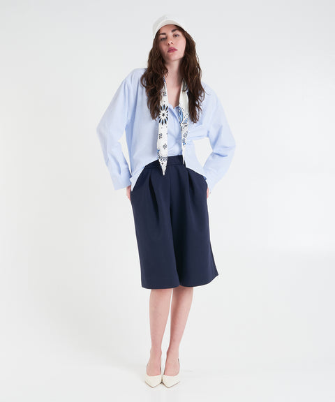 Blusa con foulard 'Cannes'