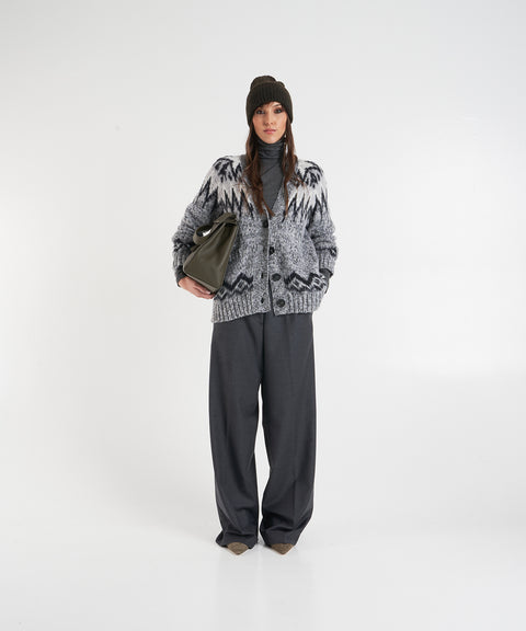 Strickjacke mit Muster