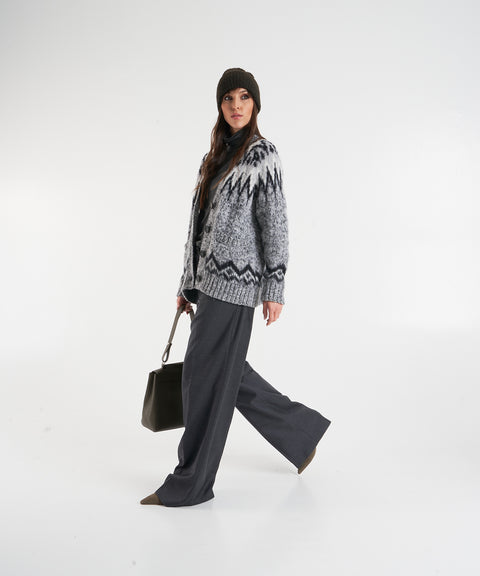 Strickjacke mit Muster